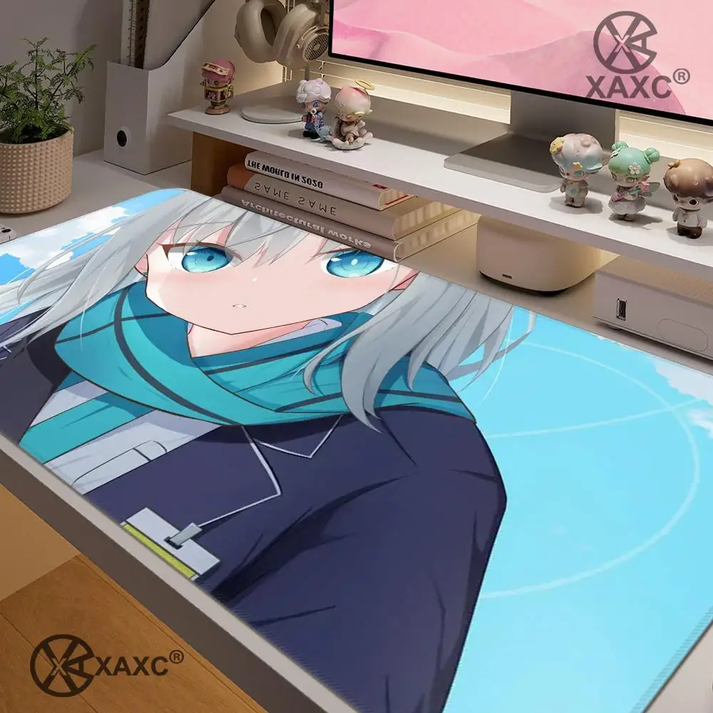 

Blue Archive Sunaookami Shiroko Mouse Pad large keyboard mouse desk pad non-slip rubber gaming mouse pad laptop mouse carpet