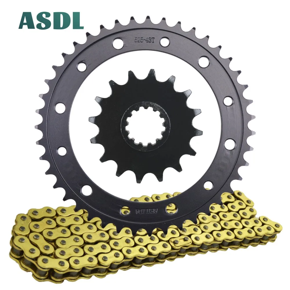 

525 16T 43T Motorcycle Best Transmission Chain and front rear sprocket set for HONDA VFR750 F Interceptor VFR 750 1990 - 1998