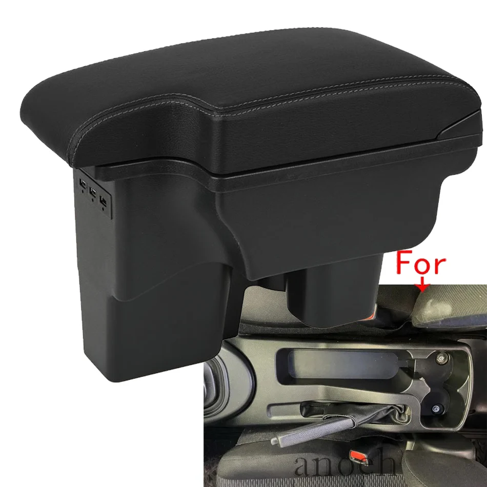 For Toyota Hilux Armrest Box For Toyota Hilux Car Armrest Retrofit Interior Parts Storage box Car Accessories with USB Charging