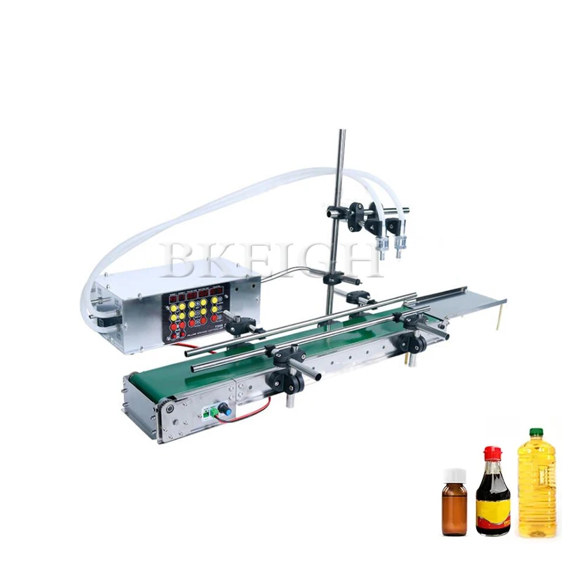 

Continuous Double Head Liquid Filling Machine Semi-Automatic Small Bottle Juice Filling Machine