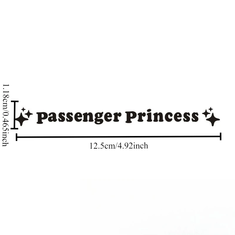 2pcs/set car sticker Passenger princess funny creative stickers Mirror Decoration for car rearview mirrors Car Decal