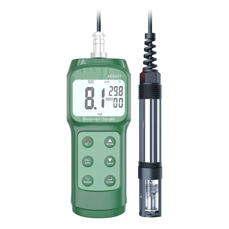 AE6607 Handheld Dissolved Oxygen Device Digital Dissolved Oxygen Meter DO Meter Measuring Range 0.0~30.0mg/L