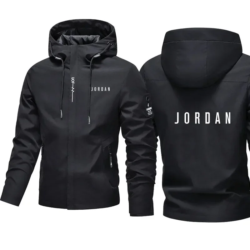 Men's Outdoor Jacket 2026 Windproof Waterproof Casual Coat Long Sleeve Zip Up Jacket for Hiking Camping & Daily Wear