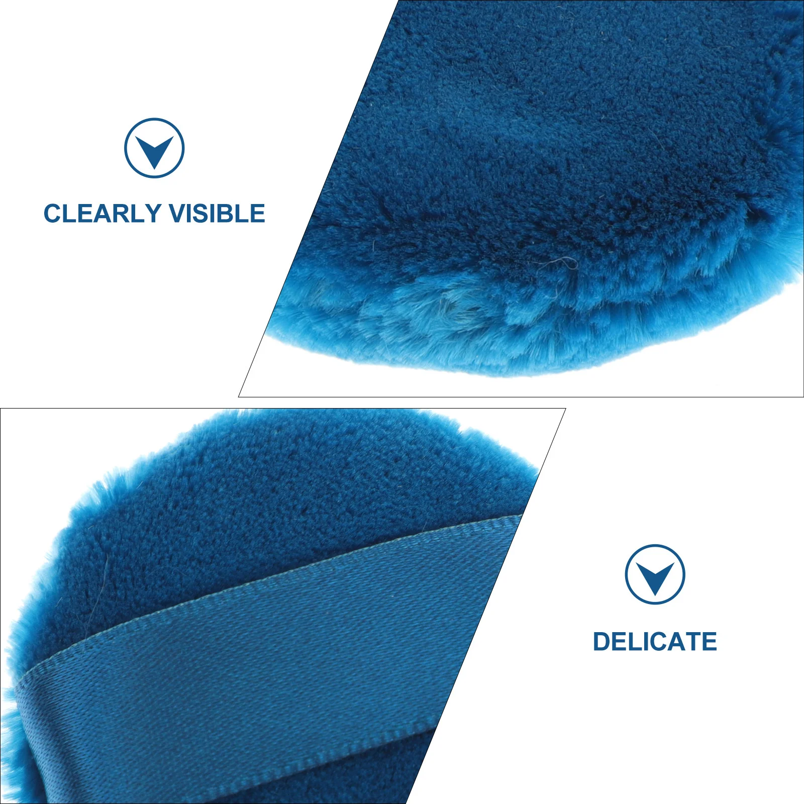 Tampons souples de remplacement pour maquillage sec, ronds et souples, outil de surligneur de poudre libre polyvalent, 2 pièces