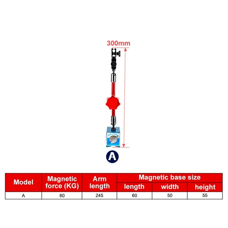 Various Sizes Universal Large Dial Indicator Magnetic Stand Base Holder High Quality Magnetic Base For Equipment Calibration