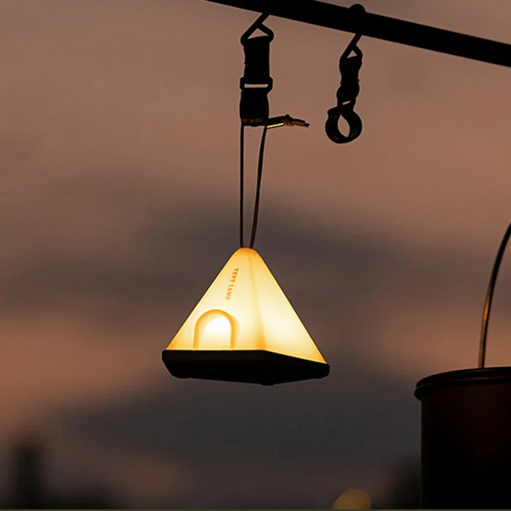 Luz LED de ambiente impermeable, linterna de Camping con carga USB, batería de 1200Mah, lámpara de mesa de emergencia, 6 modos de luz para Camping