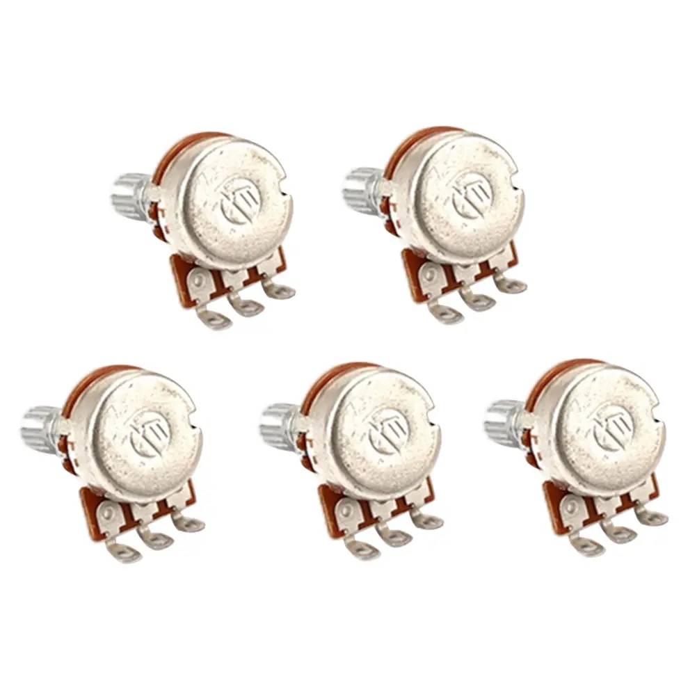 

5 Pcs Potentiometer Electric Guitar Accessories A25k Heel Modified Parts Metal Angle Replacement