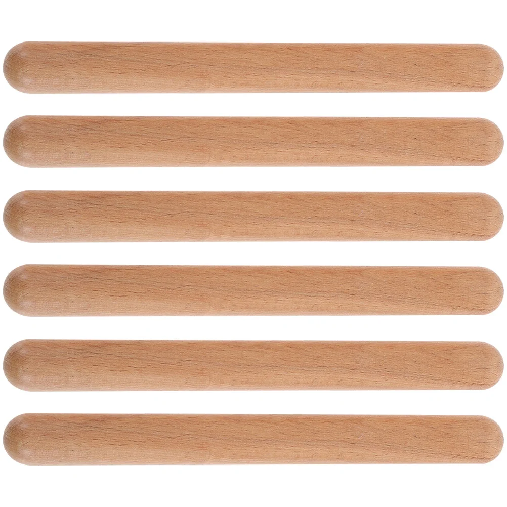 

6Pcs Wooden Rhythm Sticks Kids Classroom Musical Instruments Early Learning Percussion Accessories Rhythm Sticks for Kids