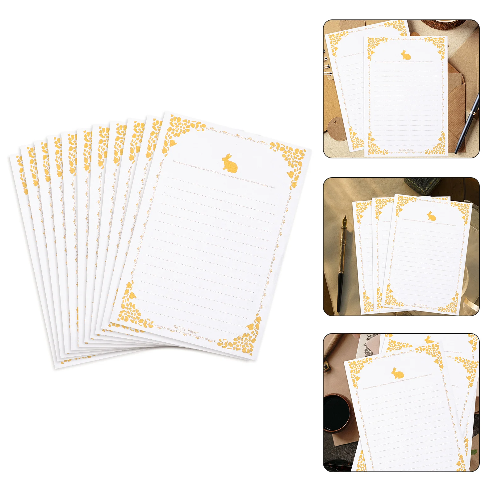 20 ورقة من أوراق الحروف العتيقة ورق الكتابة الرجعية للدعوات وبطاقات المعايدة ومستلزمات القرطاسية الورقية #1