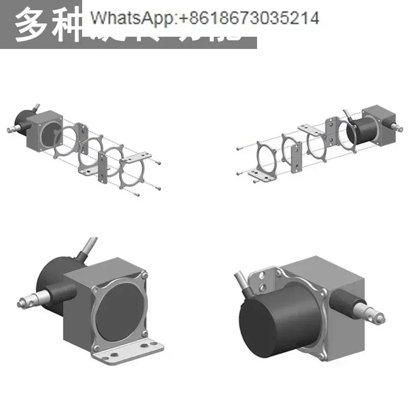 DC12-24V  Pull wire displacement sensor absolute value RS485 gate position meter WXY60 high precision pull wire encoder