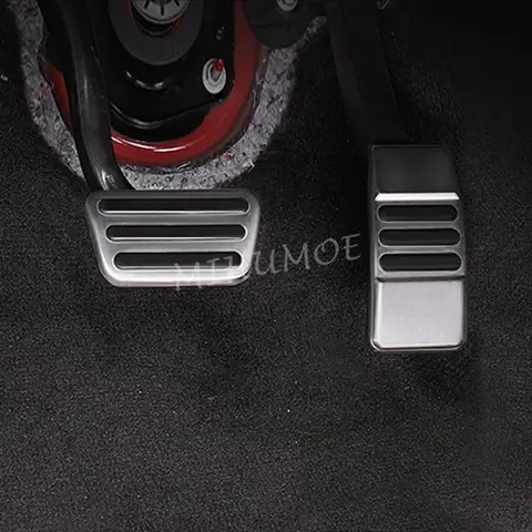Pédales de voiture en acier inoxydable, couvercle de pédale de frein à gaz, accessoires pour Ford Mustang 2016 2017 2018 2019 2020 2021 2022 2023 2024 2025