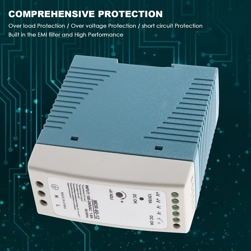 MDR-60 12V 60W Din …