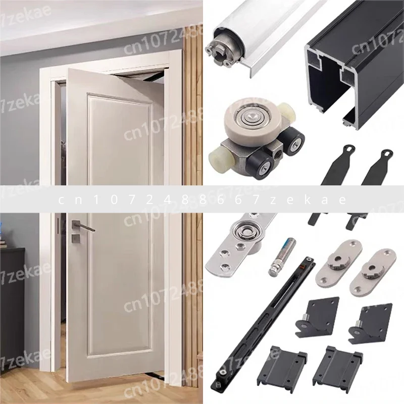 

Heavy Duty House Security Giant Industrial Aluminum Exterior Main Large Mechanism Pivot Wooden Swing Magical Sliding Door Kit