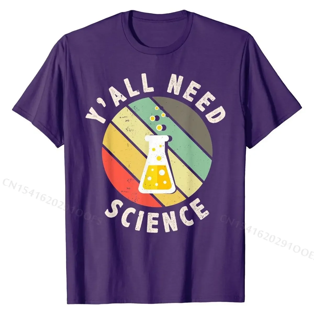 Y'all Need Science Chemistry Biology Physics Teacher Student T-Shirt Printing T Shirts Company Tops Shirt Cotton Men's Group