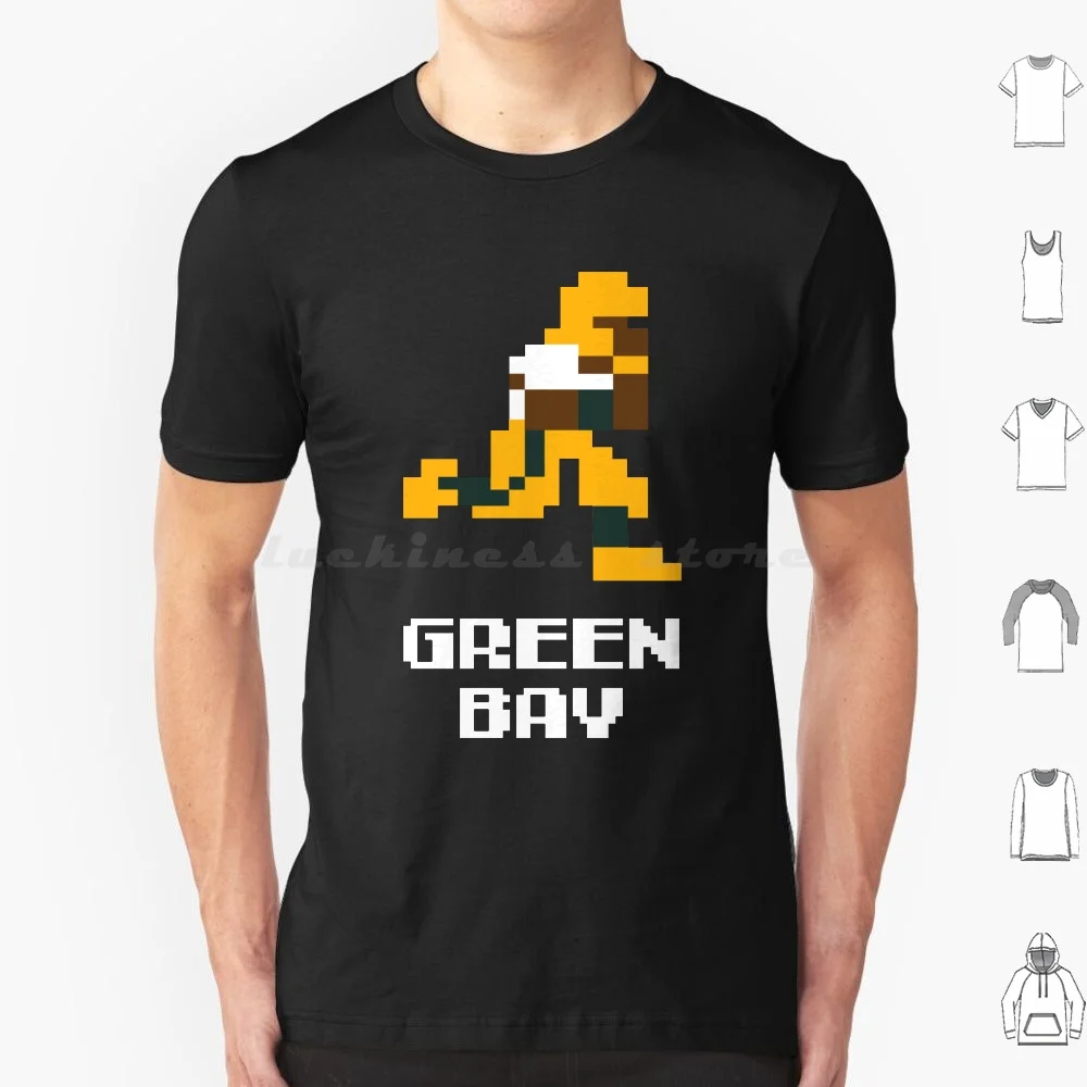 8 Bit Green Bay Football 1 T Shirt Cotton Men Women DIY Print Green Bacy Packers Football Clay Mathews Clay Matthews Jordy