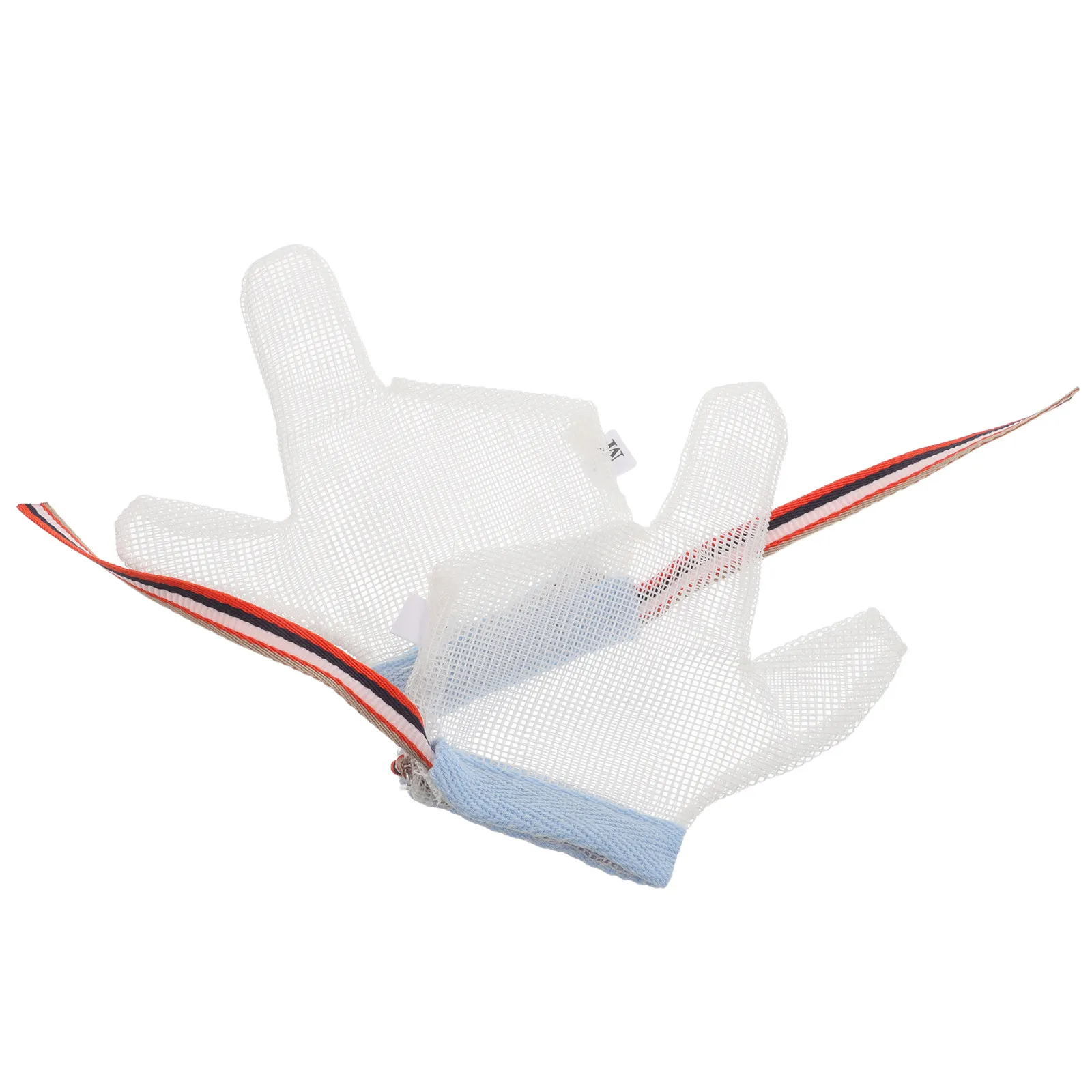 

1 пара детских варежек белого цвета, перчатки против сосания пальцев для младенцев 0-6 месяцев, дышащие варежки для младенцев, защита пальцев