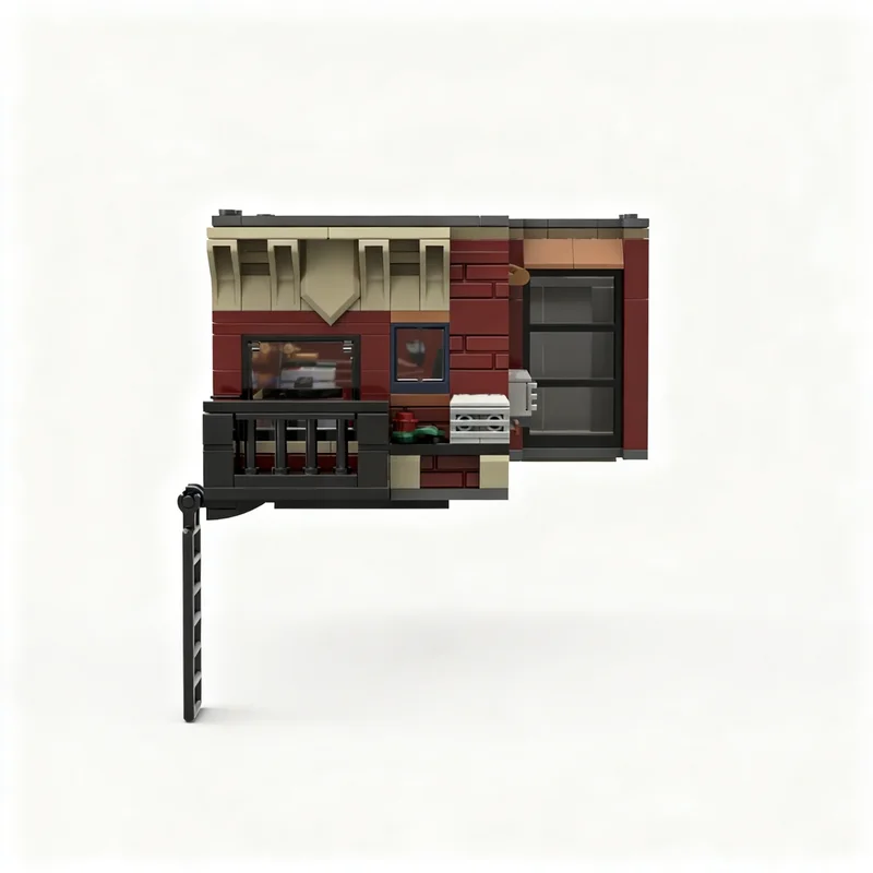 417 elementów MOC Superbohaterowie Marvel Spider-Man Miles Morales Apartament Model Klocki Konstrukcyjne Architektura Prezent Świąteczny Zabawka