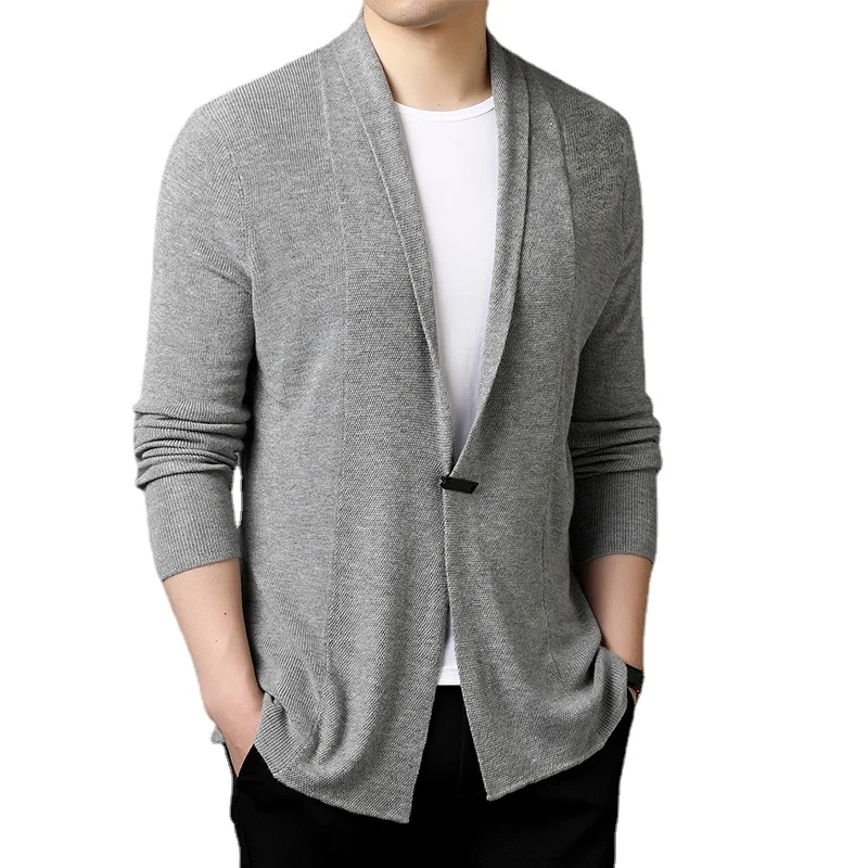 

2022 New Fashion Brand Sweater Men Cardigan Thick Slim Fit Jumpers Knitwear Warm Winter Korean Style Casual Clothing Male 3XL