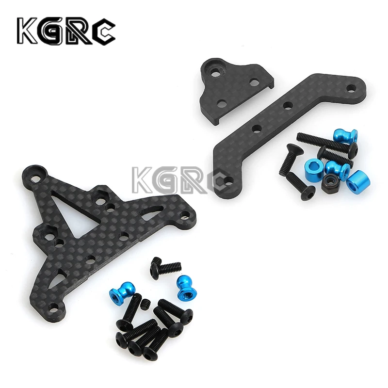 

Carbon Fiber Front and Rear Gearbox Mount Bracket Gear Case Holder for Tamiya XV01 XV-01 1/10 RC Car Upgrade Parts Accessories