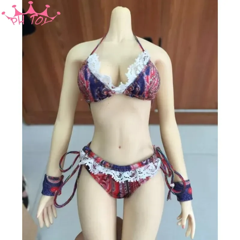 1/6 Scale Female Soldier Bikini Underwear Bra Briefs Set Multiple Colors Lingerie Model for 12'' Action Figure PH TBL Doll Toy