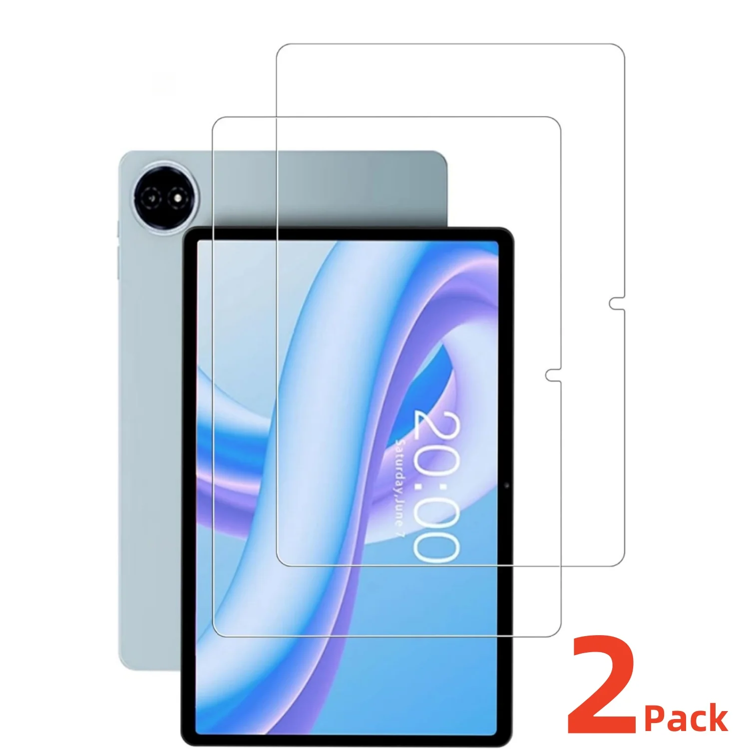 

2 упаковки пленки из закаленного стекла для Teclast M50 Plus, защитный чехол для экрана, удобный защитный чехол от царапин HD Clarity для M50Plus