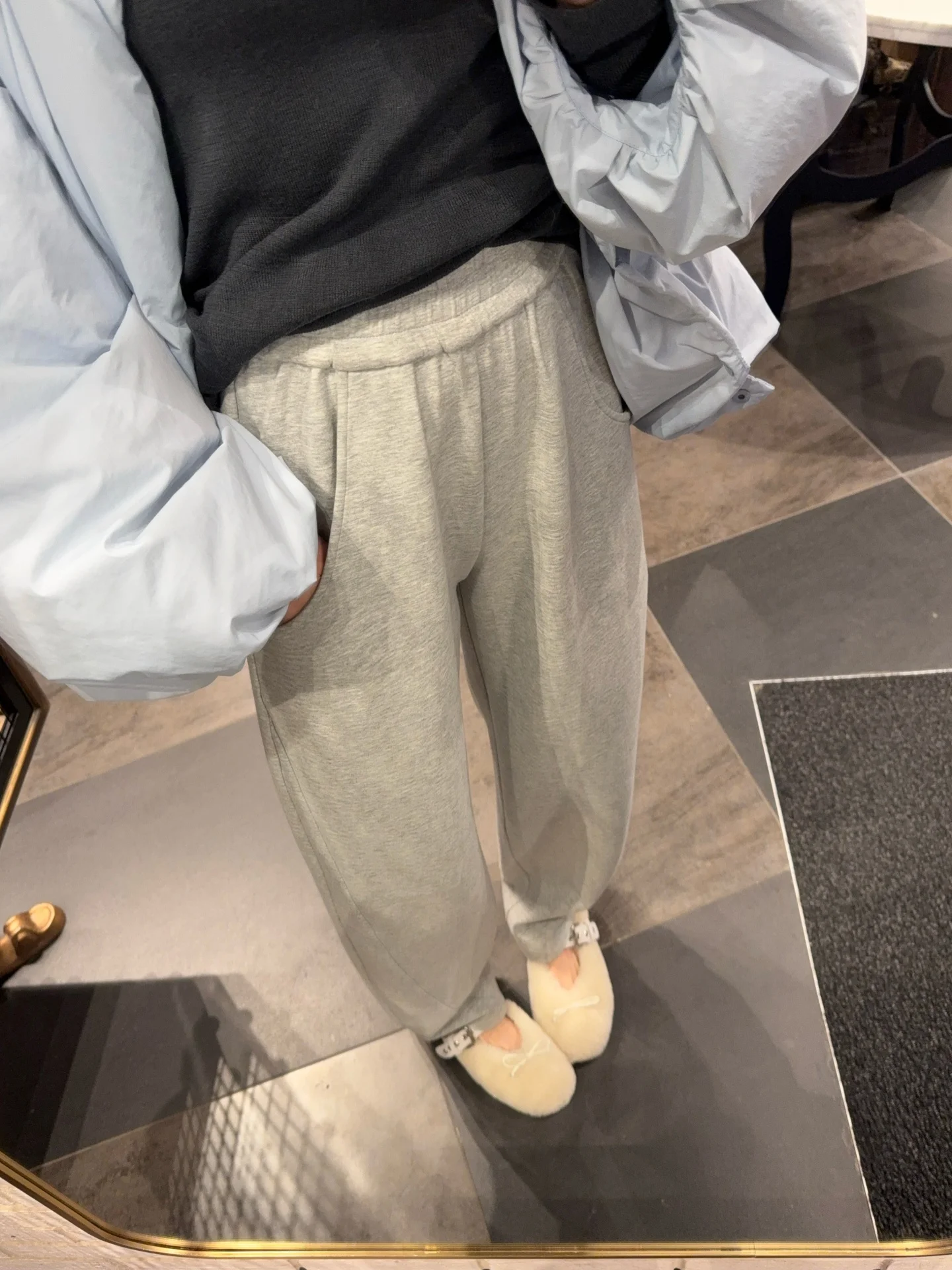 

Tannin Red Rabbit High Densi Warm Fce Casual Straight Leggings Women's Autumn Leisure Sweatpants High Waist Elastic Wool...