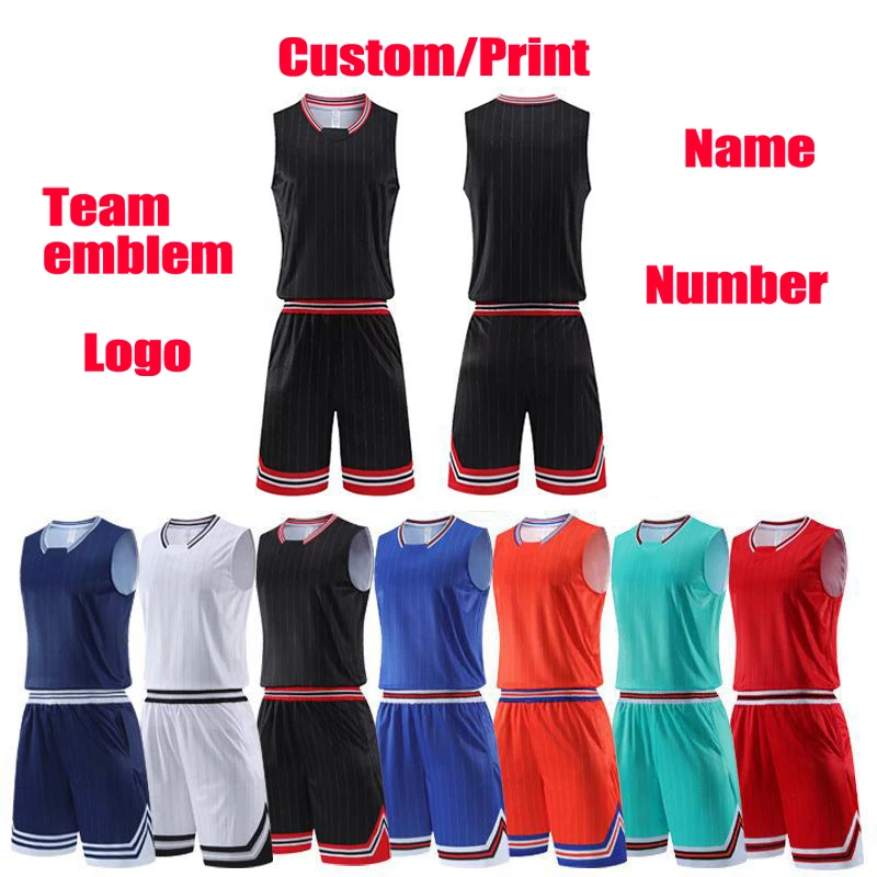 Basketball jersey Basketball training suit Adults and Kid clothes Sports vest Men Boys Basketball jersey Sets Large size