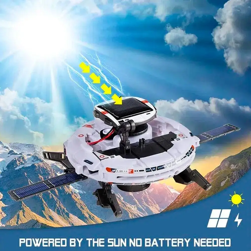 6In 1 الشمسية بناء لعبة المكعبات ألعاب تعليمية تفاعلية الشمسية روبوت الفضاء اللعب الهدايا 8-14 سنة في سن المراهقة بنين بنات