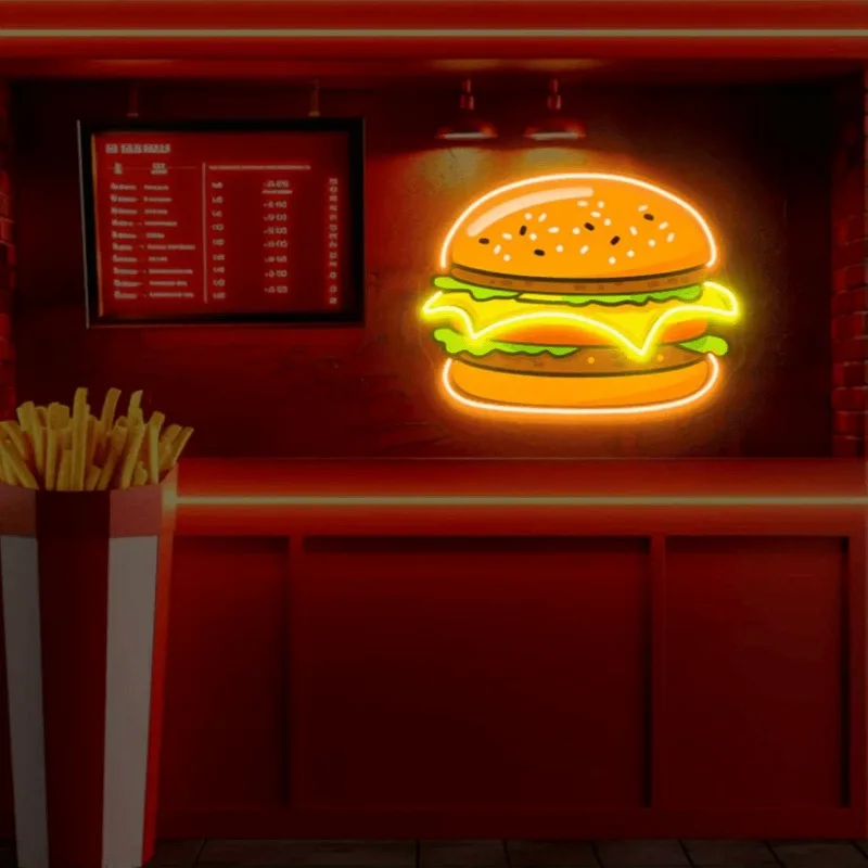 burger-neon-sign-uv-printed-led-decoration-usb-powered-adjustable-brightnesssuitable-dining-roombirthday-gift-burger-lovers
