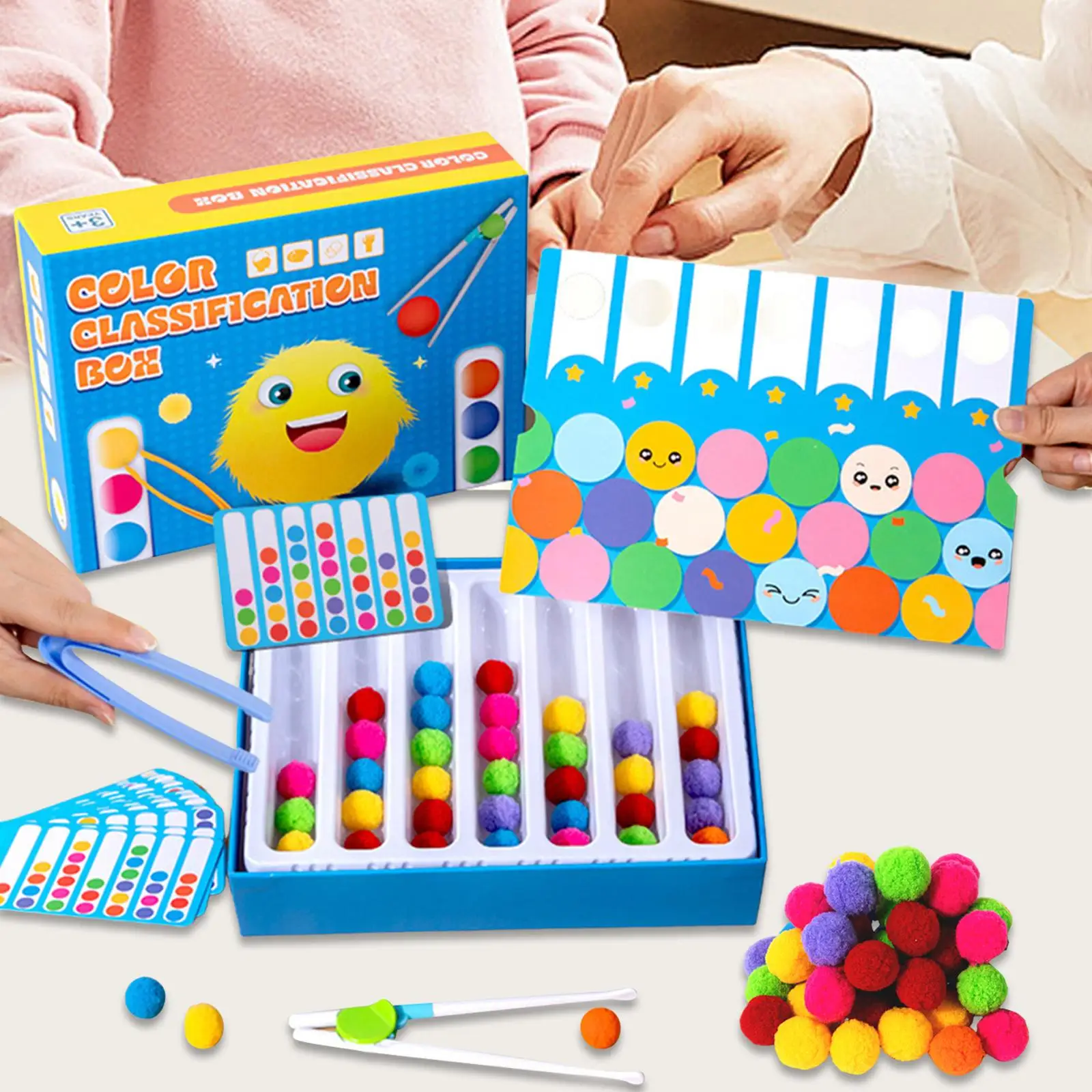 Counting Sorting Toy Children Early Education Toy Montessori Toys Counting Sorting Fine Motor Skills for Children 3 Year Old+