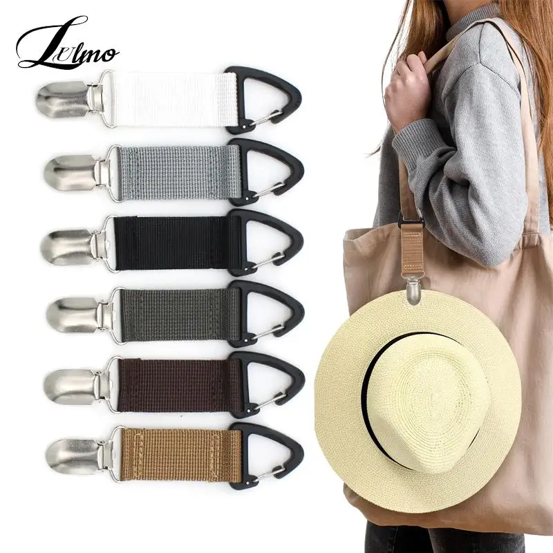 Elastic Hat Clip On Bag Hat Holder For Travel Hat Keeper Clip Outdoor Camping Hiking Multifunctional Duck Clip For Adult Kids