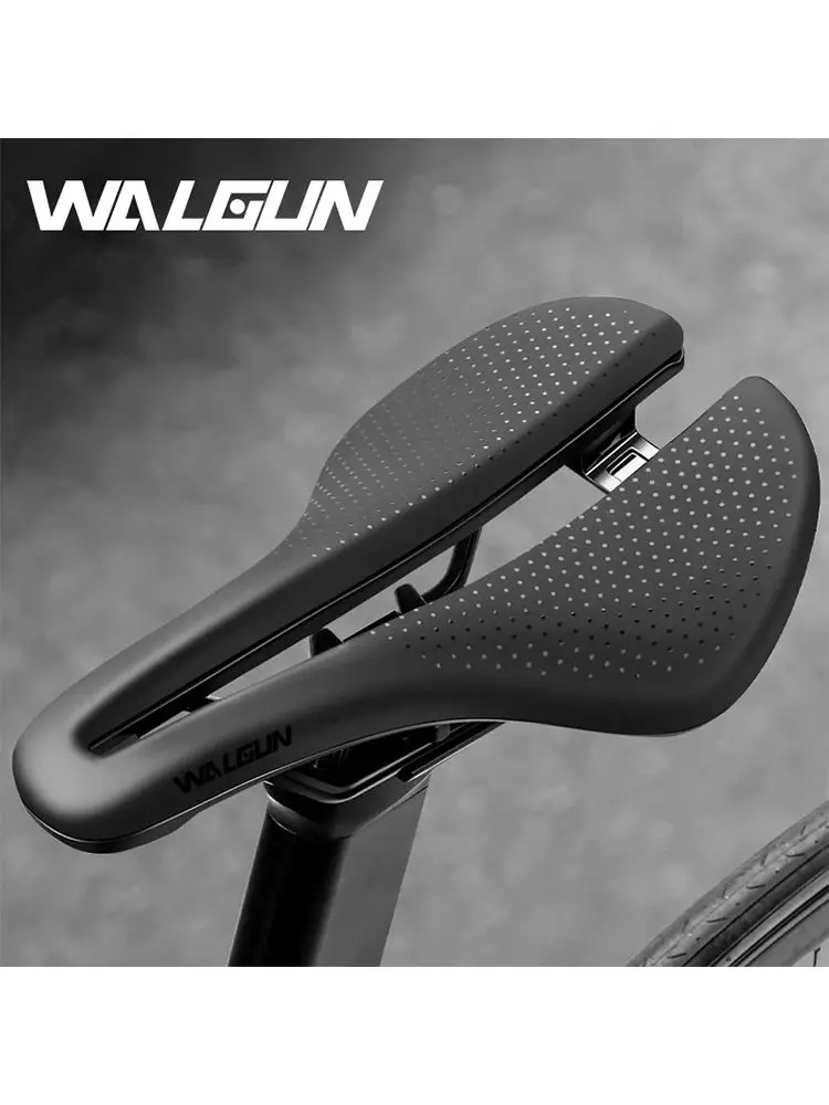 AliExpress WALGUN Hollow Bicycle Saddle PU Waterproof Aerodynamic Bike Cushion Shock Absorption Cycling Seat MTB Road Bike Seat Accessories