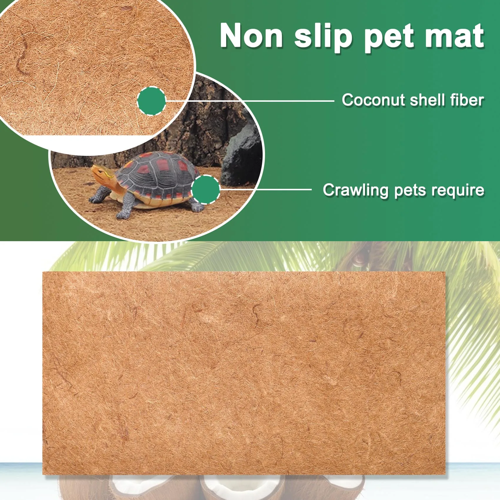 PZHI Liner Bulk Roll 0.5Mx1M Flowerpot Mat Coconut for Palm Carpet for Wall Hanging Baskets Garden Supplies Natural Coir Fiber