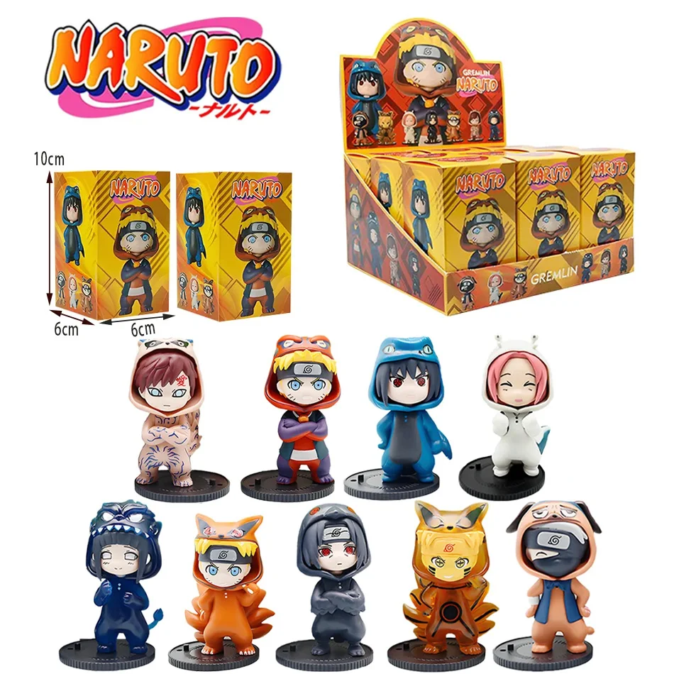 

Bandai Naruto blind box Фигурки Модель Орнамент Аниме Учиха Саске Сакура Косплей Фигурка Модель Игрушки Украшения Подарки