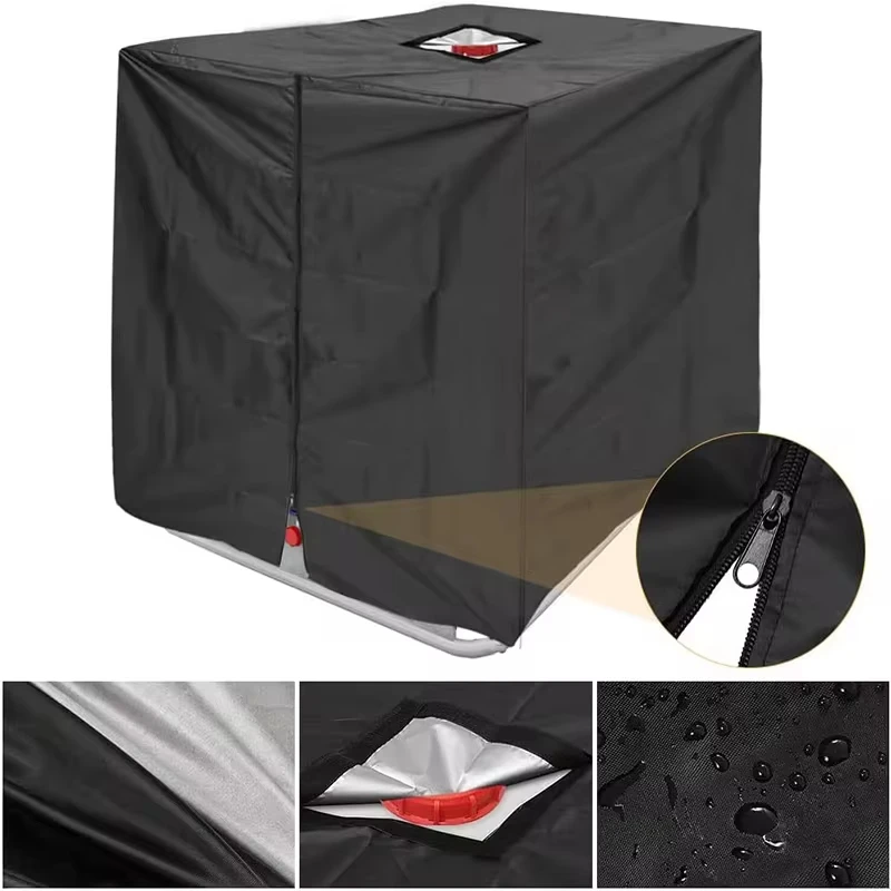 210D waterproof dust cover rainwater tank Oxford cloth UV protection cover garden box cover IBC container protective cover