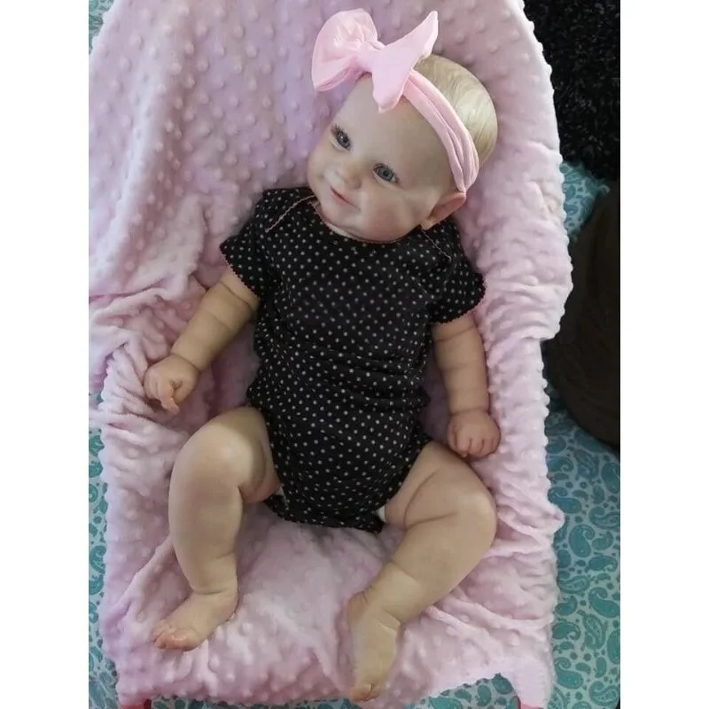 17 Inch Reborn Baby Doll Maddie Toddler Real Soft Touch with Hand-Drawing Hair High Quality Handmade Doll bebê reborn