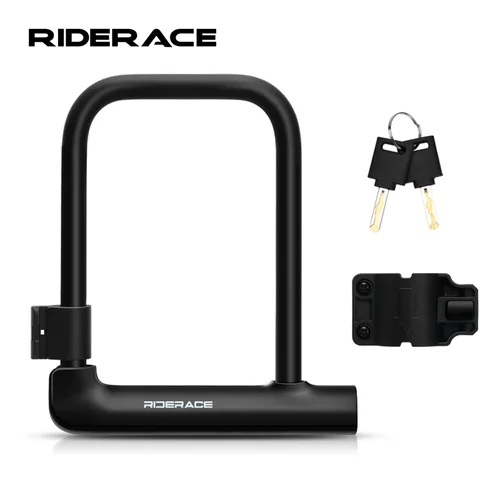 Candado para bicicleta en forma de U, candados portátiles antirrobo reforzados de alta seguridad para patinete eléctrico, accesorios para ciclismo