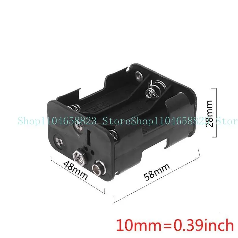 652F Battery Holder Sisi Ganda 6x1.5V AA Buckle Box Untuk Kontainer Klip Casing Sel DIY