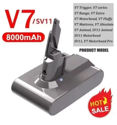 

Vacuum Cleaner Rechargeable Battery for Dyson V6 V7 V8 Series SV07 SV09 SV10 DC58 DC31 DC34 Absolute Fluffy Animal Pro Bateria