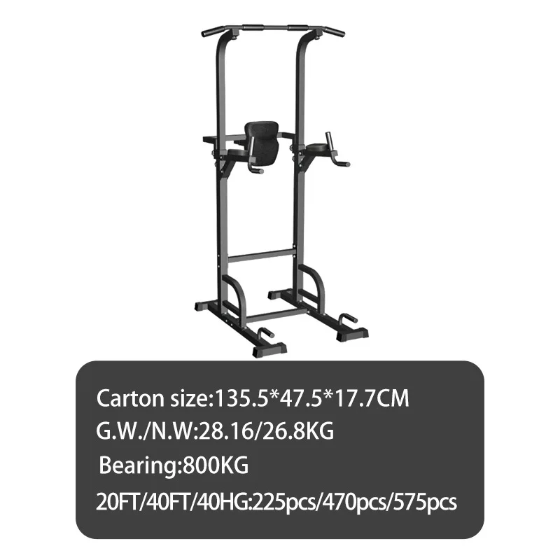 

Fitness Gym Door Horizontal Free Standing Chin Up Stand Dip Station Pull Up Bar Power Tower