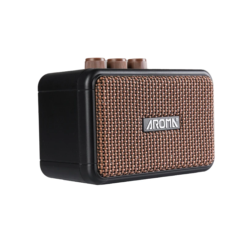 

Aroma AG-04 Аналоговый гитарный усилитель 5 Вт, двойной динамик с эффектом очистки и отверждения, перезаряжаемый мини-усилитель для электрогитар