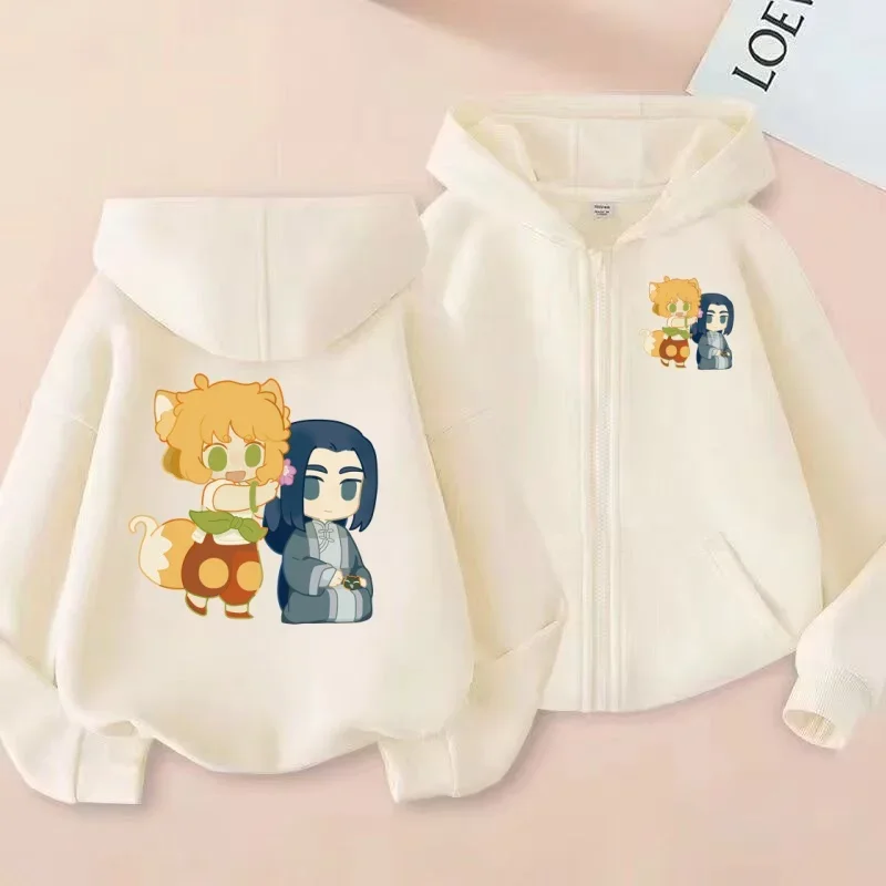 سويت شيرت بسحاب للأطفال، هوديي، نظارات شمسية عصرية رائعة، هوديي مطبوع عليه الرسوم المتحركة Q-Version، قميص الشارع العصري للأولاد والبنات #2