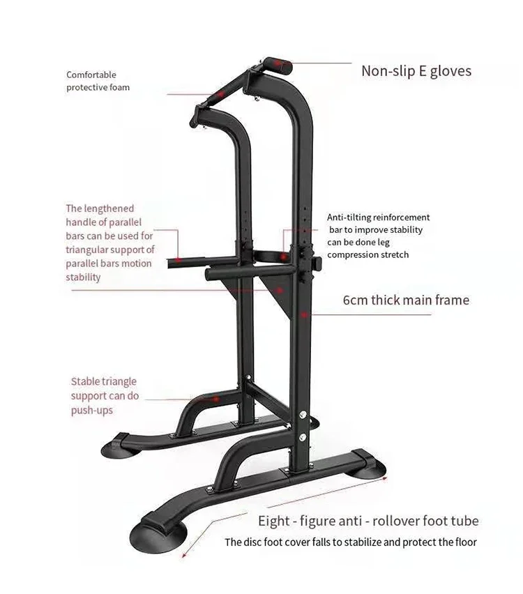 Home Gym Fitness Equipment Power Tower Pull Up Bar Dip Station Parallel Bars Indoor Horizontal Chin Up Bar