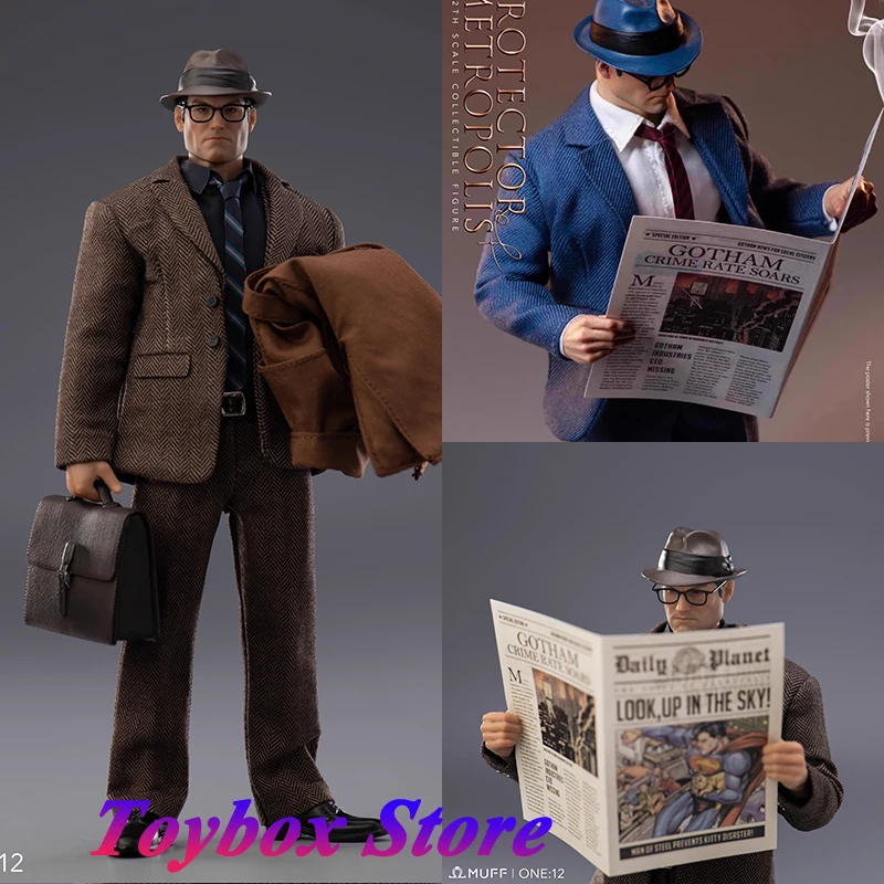 1/12 Metropoilos Protector hombre figura de acción Clark Kent Comic superhéroe delicado 6 pulgadas azul/caqui tela MUFF JUGUETES soldado