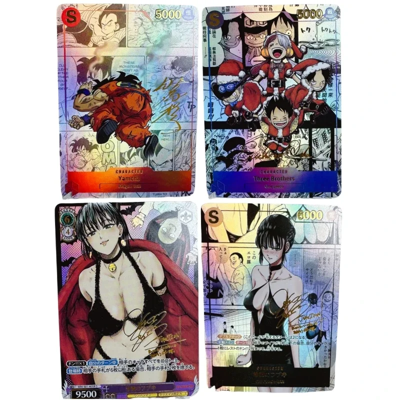 

ACG Girl Mai Shiranui Yor Forger Kamado Nezuko Self Made Refraction Flash Card Anime Classics Game Collection Cards Toy Gift