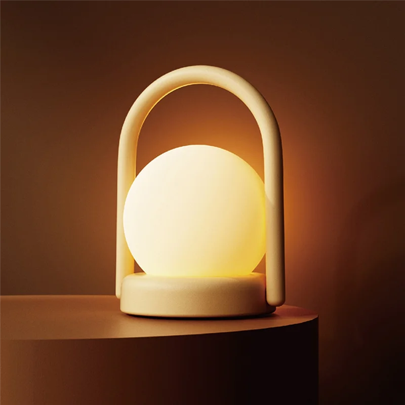 ABKY-Nachtlampje voor kinderen Camping Bureaulamp Oplaadbaar Draagbaar Nachtkastje Touch Lamp Siliconen Dimbaar Nachtlampje