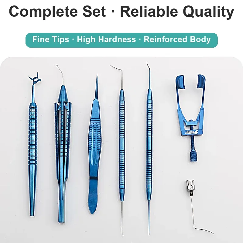 ICL Microsurgical Ophthalmic Instrument Implantable Collamer Lens Corneal Flap Lifter Tying Forceps Speculum Irrigation Cannula