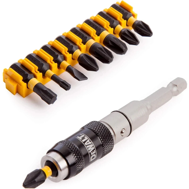 Imagem -05 - Dewalt Extreme Impacto Torsão Bit Holder Screwdriving Bit Grupo Ponta Giratória Acessórios para Ferramentas Elétricas Dt70518 Dt7505