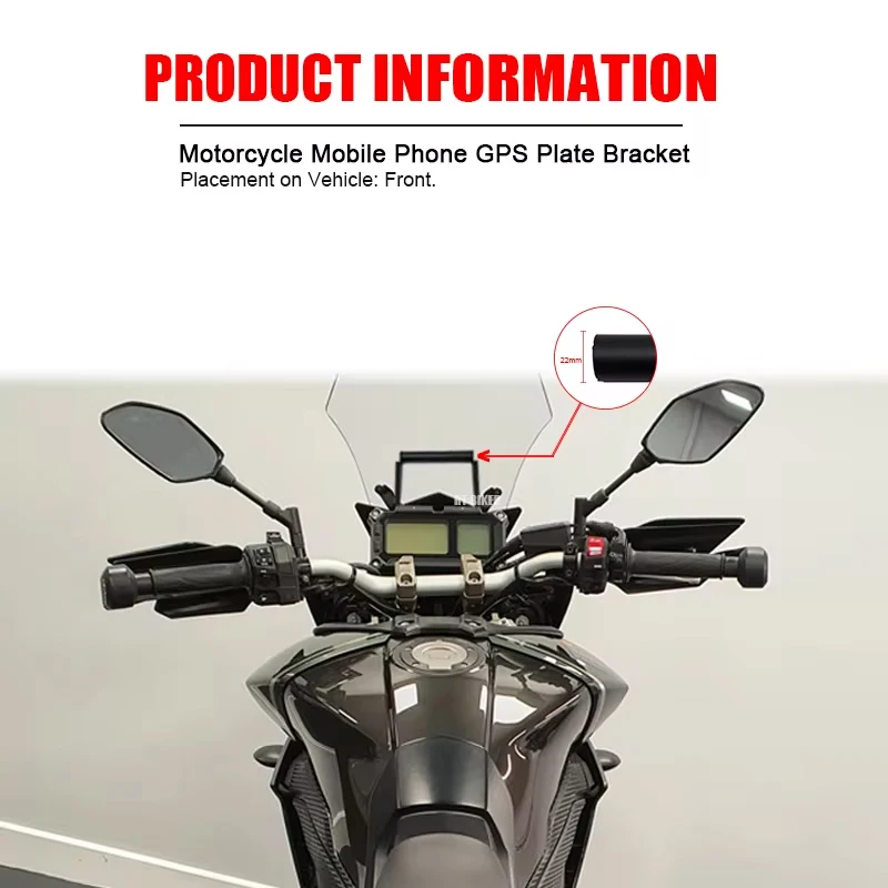 Phone Navigation Mount Mounting Bracket Adapter Holder For Yamaha MT09 Tracer 900 FJ-09 Tracer900 MT-09 2016-2017 Motorcycle