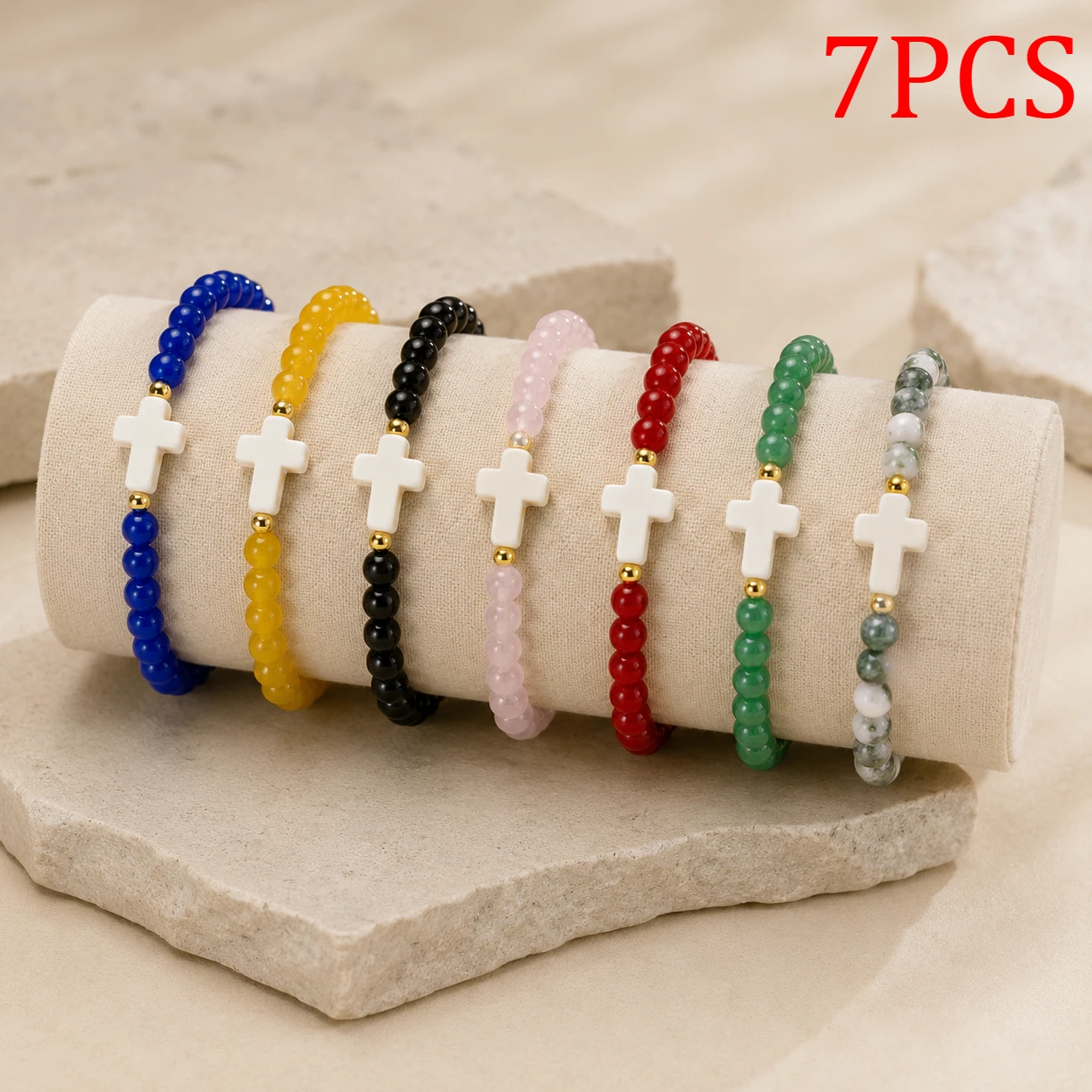 Religious Gift, Christian Cross Bracelet, 'God Is Within Her, She Will Not Fall' (Bible Verse), Inspirational Bracelet,